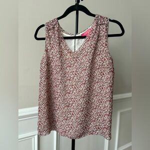 Catharine Malandrino Floral Tank Top || Size XS